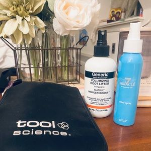 Curling Iron, Hair Products Bundle